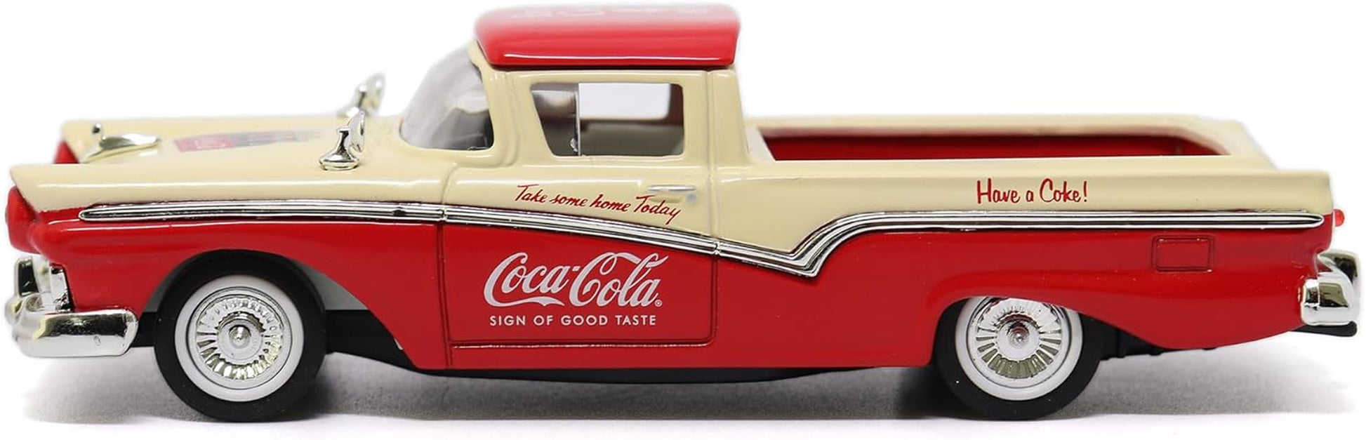 Coca-Cola 1957 Ford Ranchero Diecast Collectible - Authentic 1:43 Scale Model with Stunning Vintage Design