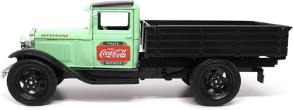 1931 Ford Model AA Pickup Truck Diecast Model - Light Green & Black Coca-Cola Edition by Motor City Classics - 1/24 Scale Collectible for Enthusiasts and Collectors