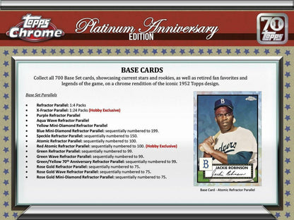 Unleash the Excitement with the 2021 Topps Chrome Platinum Anniversary Baseball Hobby Box - Featuring Mike Trout!