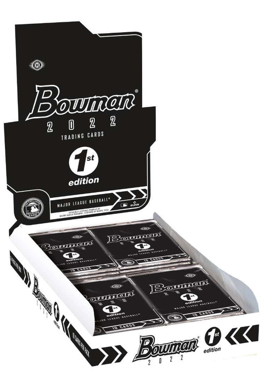 Unleash Excitement with the MLB 2022 Bowman Baseball 1st Edition HOBBY Box - 24 Packs of Trading Card Treasures!