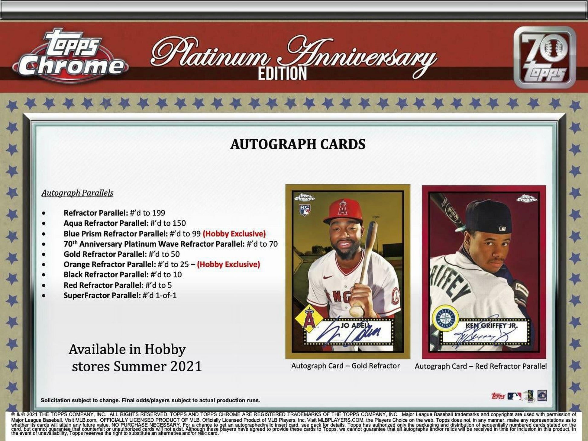 Unleash the Excitement with the 2021 Topps Chrome Platinum Anniversary Baseball Hobby Box - Featuring Mike Trout!
