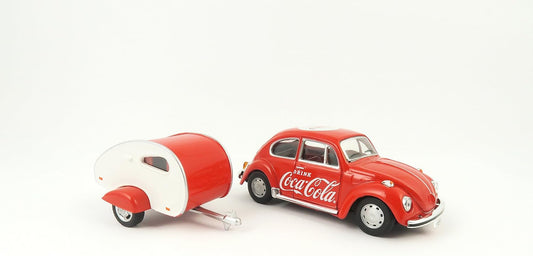 Classic 1967 VW Beetle with Teardrop Trailer: An Essential Collectible for Vintage Car Enthusiasts