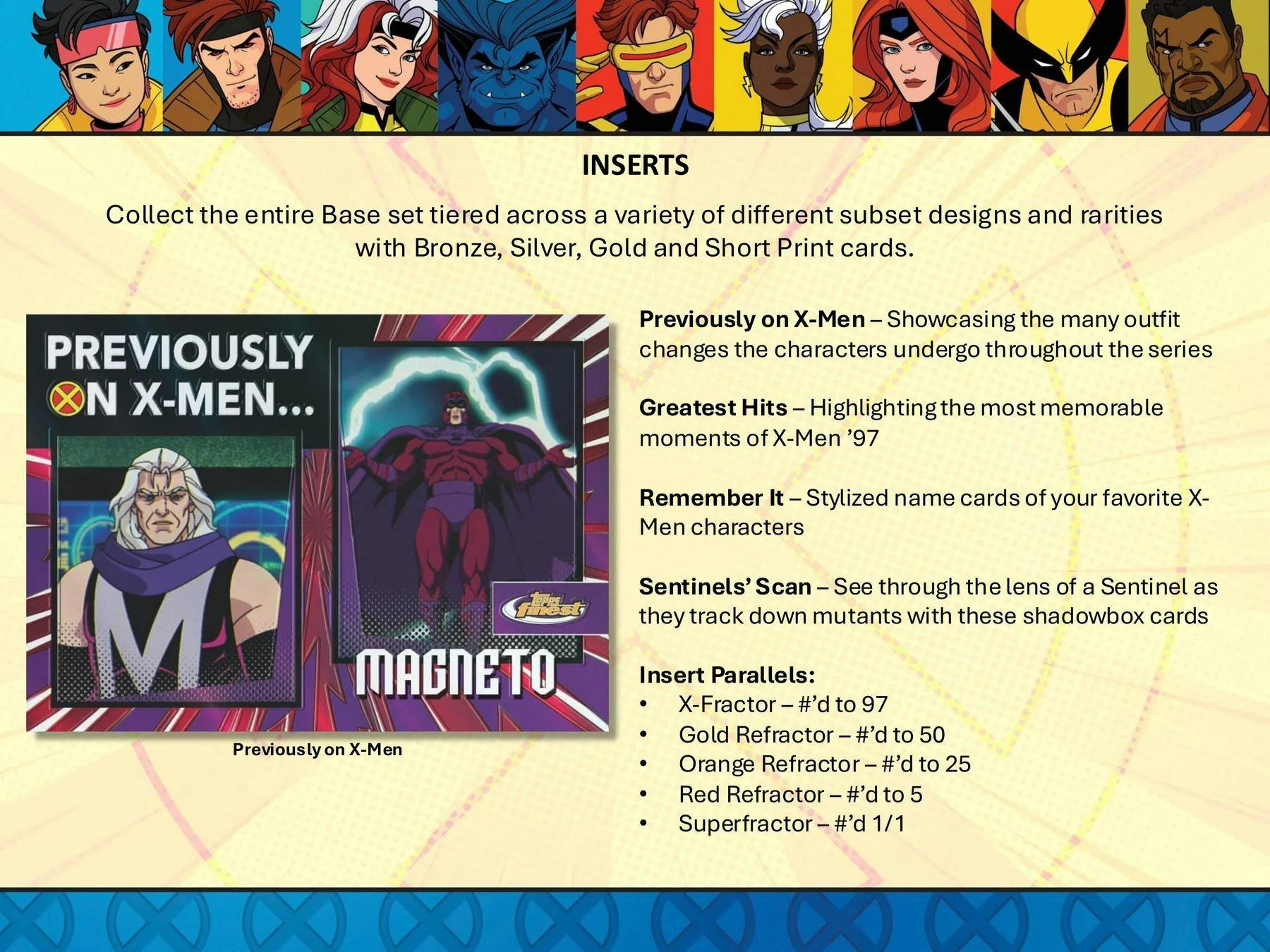 Unleash Your Inner Superhero with the 2025 Topps Finest Marvel X-Men '97 Trading Cards Hobby Box!