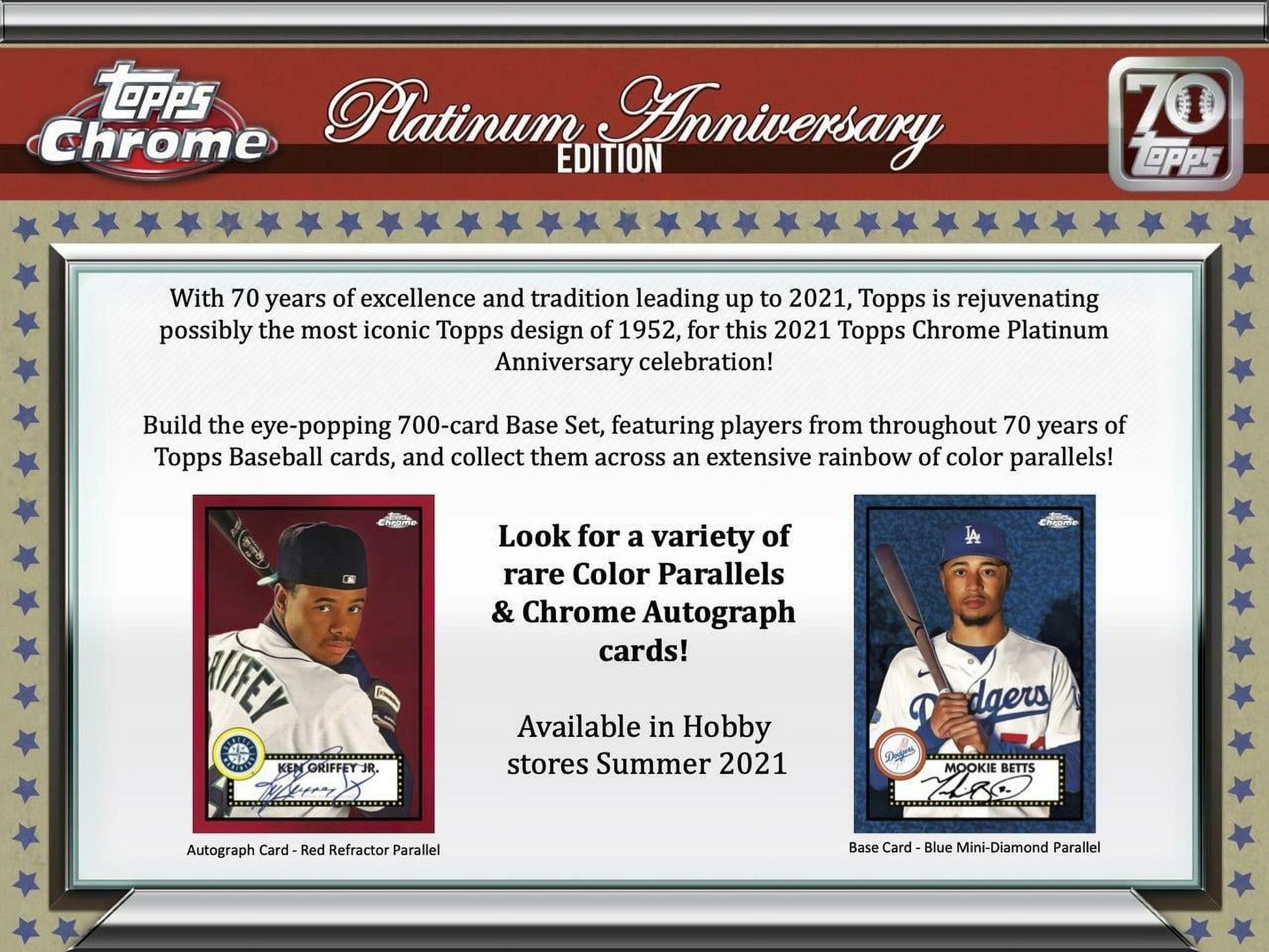 Unleash the Excitement with the 2021 Topps Chrome Platinum Anniversary Baseball Hobby Box - Featuring Mike Trout!