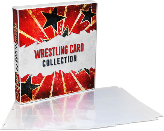 WWE Wrestlemania Card Storage Binder - Stylish Organizer with 20 Pages for Avid Collectors!