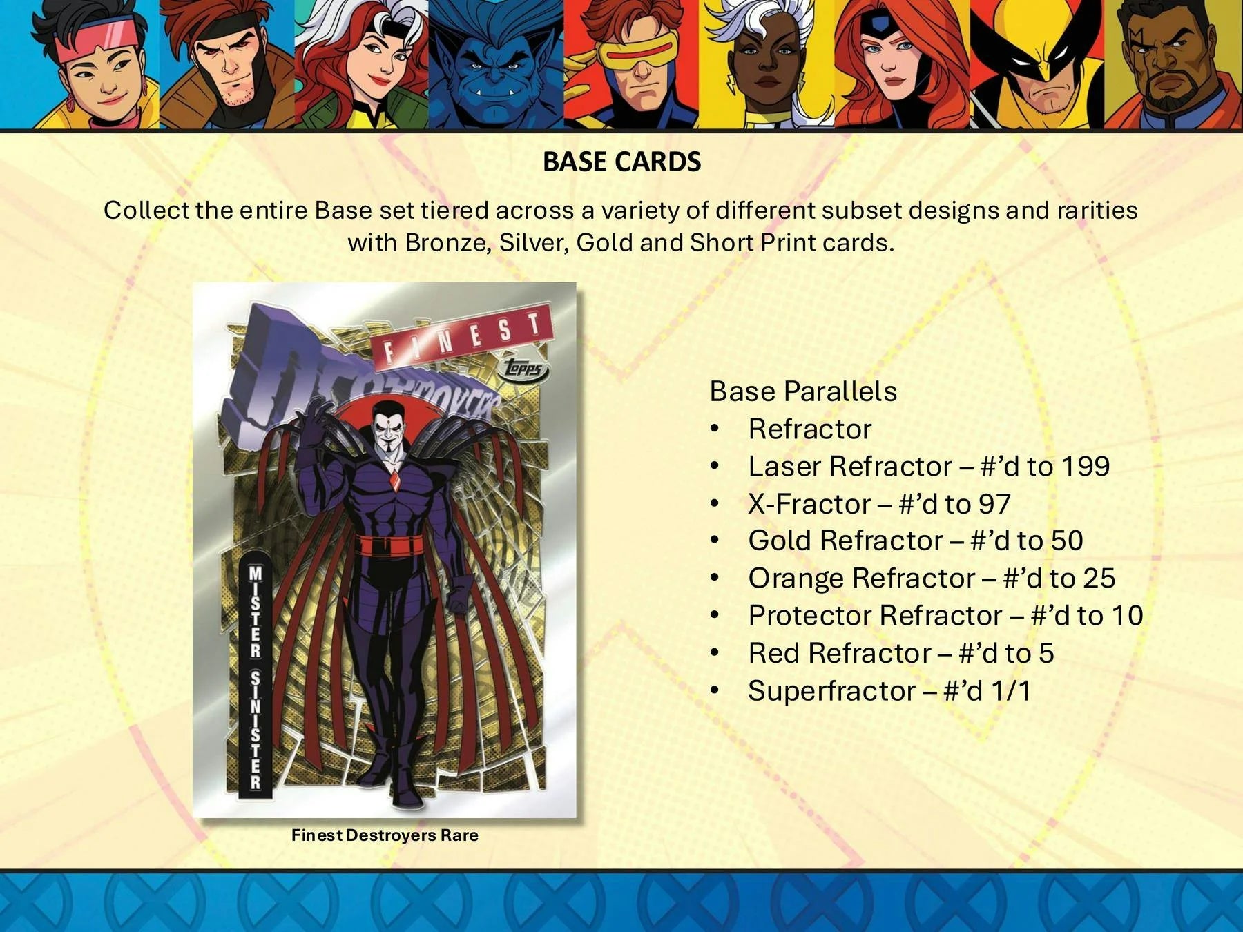 Unleash Your Inner Superhero with the 2025 Topps Finest Marvel X-Men '97 Trading Cards Hobby Box!