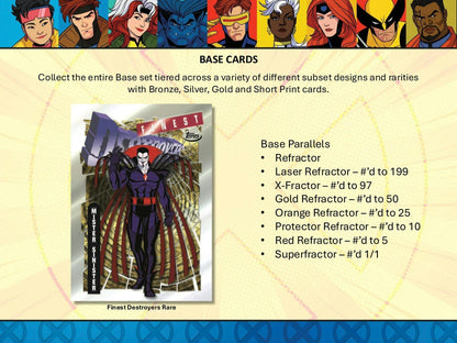 Unleash Your Inner Superhero with the 2025 Topps Finest Marvel X-Men '97 Trading Cards Hobby Box!