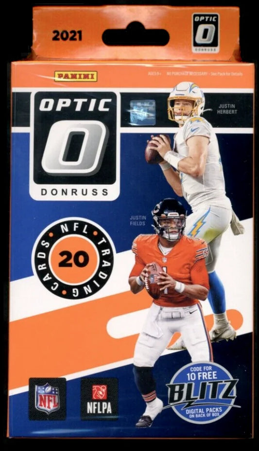 Unleash Your Collection with the 2021 Donruss Optic NFL Football Hanger Box - Featuring Patrick Mahomes and Exclusive Rookie Cards!