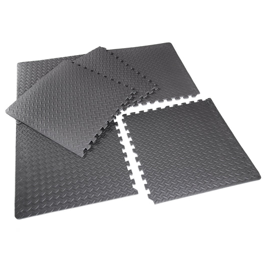 Transform Your Space with 22.3" x 22.3" Gray Foam Interlocking Floor Mats - 6 Piece Set for Ultimate Comfort and Protection