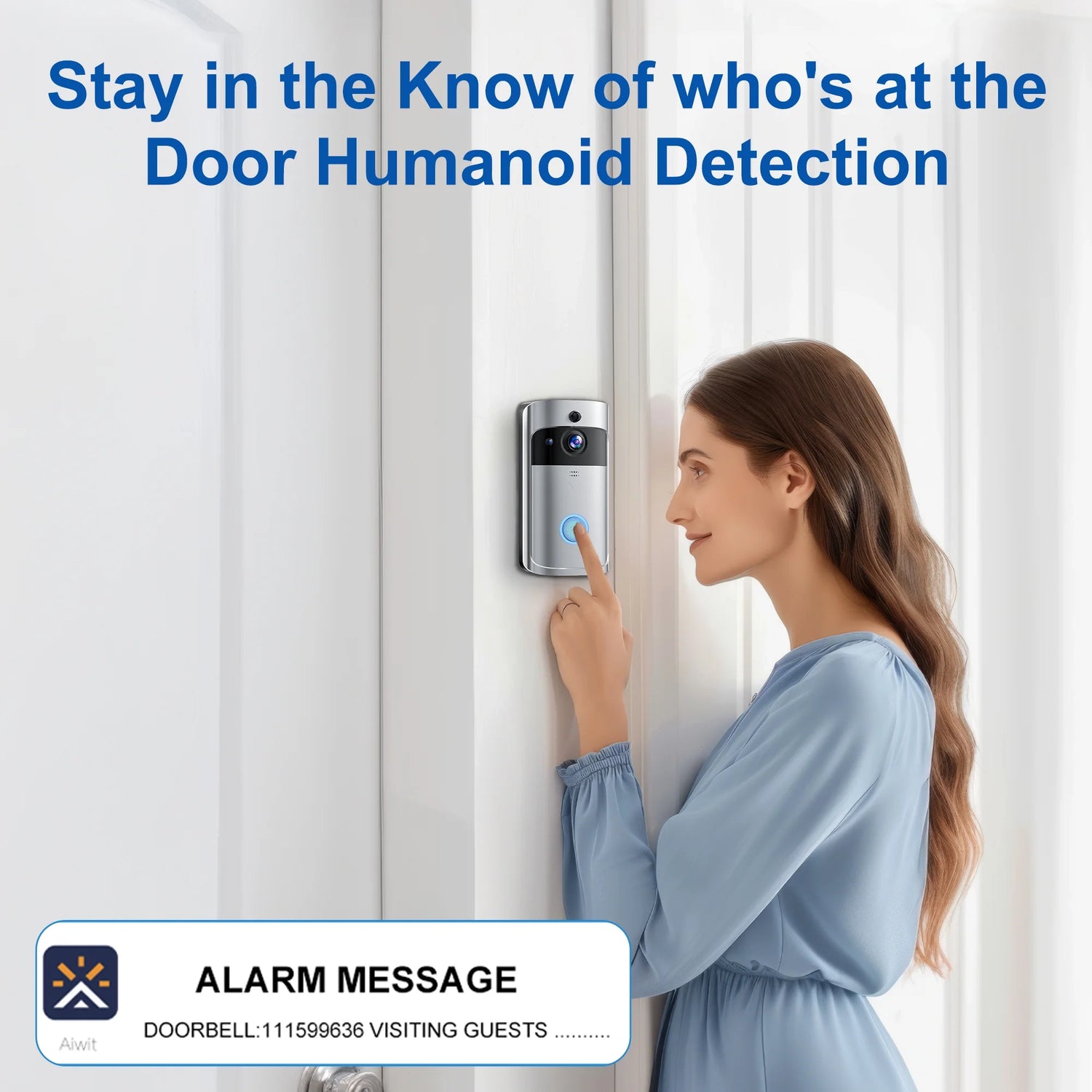 Elevate Your Security with the VEAT00L Wireless 1080P Video Doorbell Camera - 2-Way Audio, Instant Alerts & Night Vision!