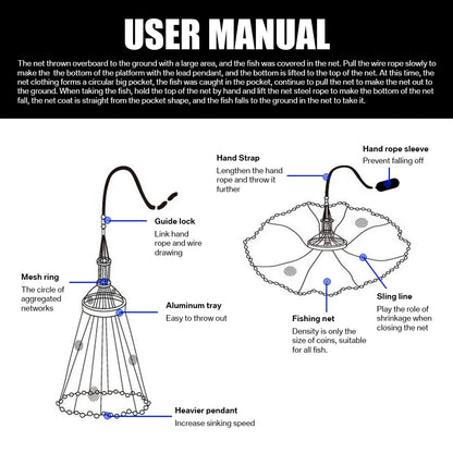 Discover the Ultimate Professional Saltwater Bait Casting Net with Durable 3/8" Mesh - Choose Your Perfect Size: 4ft, 6ft, or 8ft Radius!