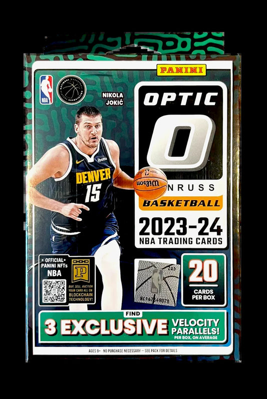 Unleash the Excitement with the 2023-24 Donruss Optic Basketball Hanger Box - 20 Cards of NBA Action!