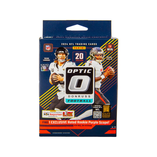 Unleash the Excitement with the 2024 Donruss Optic NFL Football Trading Cards Hanger Box - 20 Cards & Exclusive Rated Rookie Scope!