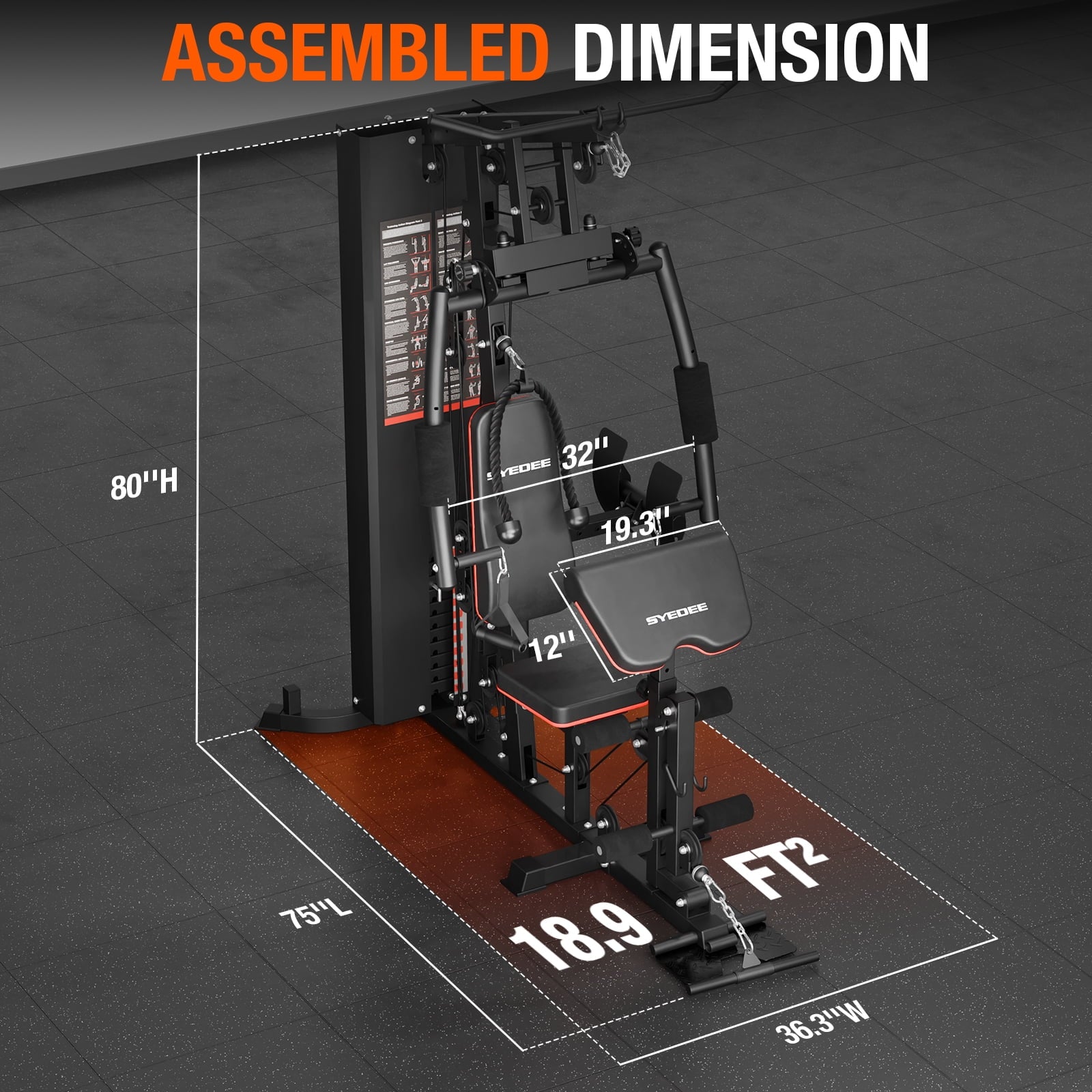 Ultimate Home Gym Station with 150LBS Weight Stack for Comprehensive Body Training