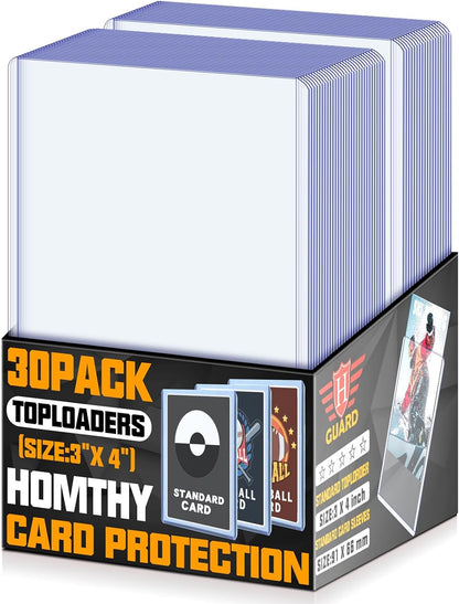 Ultimate 250 PCS Toploaders and Card Sleeves Set for Trading Cards - Perfect Protection for Baseball, MTG, TCG, and More!