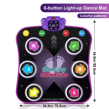 Unleash Fun and Fitness with the Beefunni Interactive Dance Mat: The Ultimate Bluetooth Game Pad for Kids Aged 3-6 - Perfect Birthday Gift!